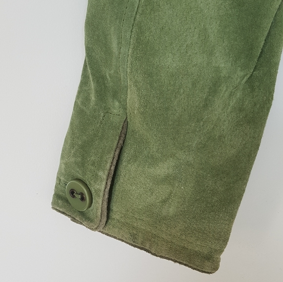 [LE CHÂTEAU] Green Suede Jacket - Picture 5 of 13